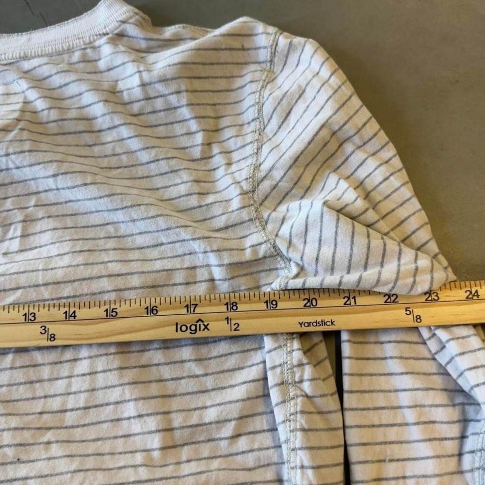 Vintage Aeropostale pinstripe long sleeve Henley shirt - Picture 4 of 6